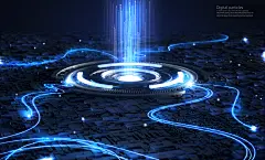 高科技可视化科幻3D科技海报