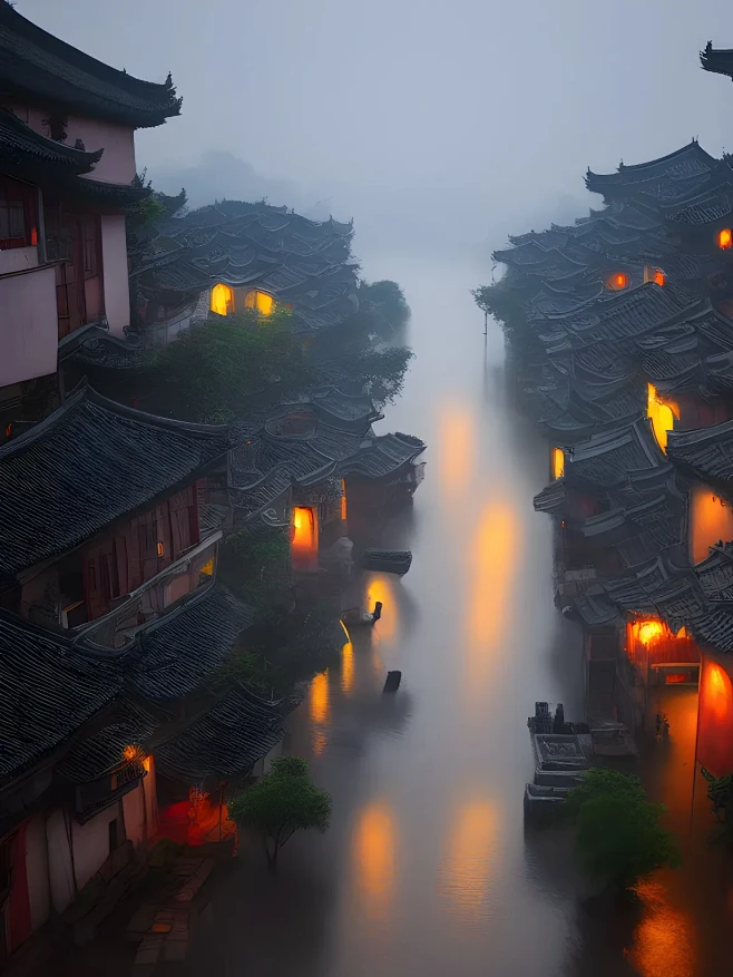 夜雨江南