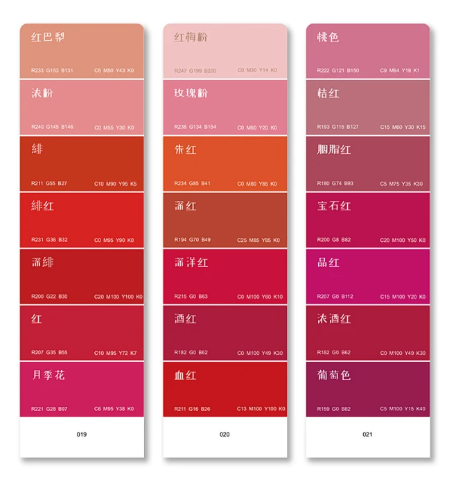 2020色卡 中式传统色卡色谱 国际标准standard通用本CMYK 中文颜色色彩RGB识色配色手册服装面料色卡本样板卡-tmall.com ...