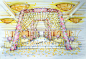 #成都婚礼手绘# 以粉色调为主，添加星星为元素的一场华丽大气的创意婚礼。（婚礼起点）#婚礼手绘#