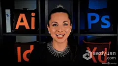 PS教程 PS创建社交媒体资产素材合成海报视觉效果工作流程视频教程  AE资源素材社区 www.aeziyuan.com