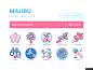 60个樱花图标 日本樱花合集 图标合集 樱花节日图标 樱花节日 节日图标 按钮弹窗UI元素UI设计