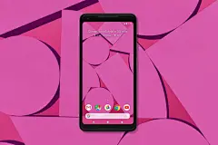 #设计秀# 谷歌Pixel 2手机的壁纸设计空间感满满不说，配色也很炸眼啊！感觉继渐变风以后，手机原配壁纸要走空间风了！ ​​​​