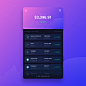 Crypto Portfolio App : Concept dashboard for a cryptocurrency portfolio app. 