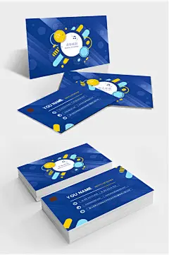 简约几何音乐教育培训名片设计