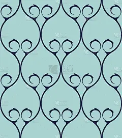 经典华丽无缝图案背景