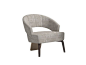 Fabric armchair with armrests JOHN By Reiggi