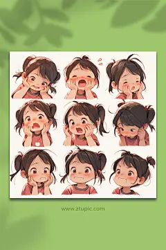 数字艺术表情包插画-众图网