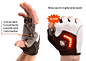 亚马逊：Zackees LED转向手套，白色，大型：运动户外