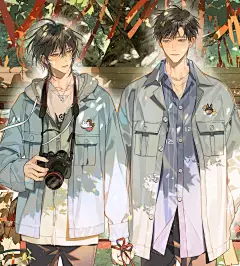 《放学等我》陈景深＆喻繁 冰冻文作品 耽美小说同人插画 耽美BL 纯爱动漫美少年-花瓣网