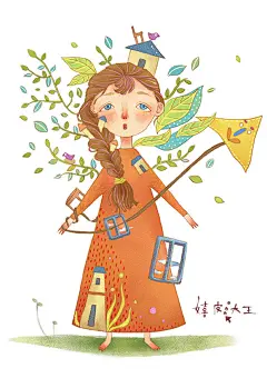 遗忘的角落~ 当我们渐渐长大，会忘记许多童年的回忆，或许是曾经捉迷藏躲过的小木屋，或许是怎么也飞不高... pop卡通插画 插画中国