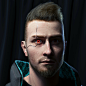 Cyberpunk Buste, MSteph . : Base mesh was done by my awesome co worker Hervé Arphi ( link to come)
Base scan was provided by Effigy 3D ( https://effigy-3d.com/ )

For the face i firstly had to :
extend the basemesh and polish some part (especially around 