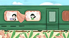 涂鸦炫酷插画简约大气海报