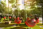 BLOOMING FOREST - 100architects : Blooming Forest Dubai | United Arab Emirates   Blooming Forest is a proposal for a new large public space in Dubai, aiming to merge together the lifestyle by the beach and the lifestyle in the forest, having the facilitie