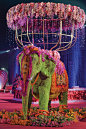 Wedding flower idea: life-size elephant: 