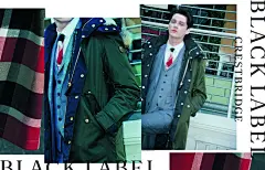 Burberry 将 Burberry Black Label 和 Blue Label 的经营权授予日本三洋商会，这是 Yuri Uenishi 为其创作的 2015 版销售海报。