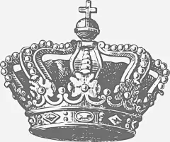 皇冠高清素材 复古 欧美 欧美元素 黑白手绘 免抠png 设计图片 免费下载
