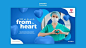 Healthcare from the heart banner web template