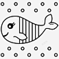 卡通鲸小动物欢快 标志 UI图标 设计图片 免费下载 页面网页 平面电商 创意素材
