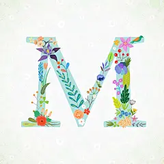 m0181_创意花卉花朵英文字母矢量手绘插画PNG透明免扣图片AI素材-淘宝网