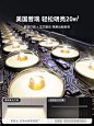 鹿家良品一字长条餐厅吊灯简约现代全光谱网红餐桌灯吧台饭厅灯具-tmall.com天猫