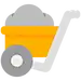Wheelbarrow Generic Flat icon