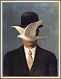 Rene Magritte "Man in a Bowler Hat, 1964"