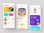Child education App Design 2020 app application child children book illustration clean design education education app figma icon illustraion illustration art mobile player story storytelling ui ux