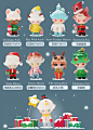 【预售】Dimoo圣诞节系列手办潮流玩具女生礼物圣诞礼物泡泡玛特-淘宝网
