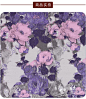 紫色水墨花织锦面料 幅宽148cm DIY布料面料 1/4米约0.5*0.74米-淘宝网