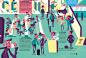 editorial design magazine art colors graphic design  illustrations ILLUSTRATION 