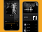 Massive Beats yellow beats music app music fireart fireart studio minimal black ios ux ui