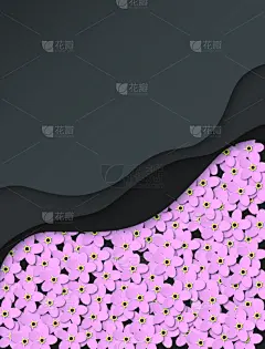 背景,小册子,勿忘我,矢量,抽象,花纹,黑色,花