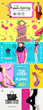 韩国dnshop时尚服饰图片banner设计欣赏