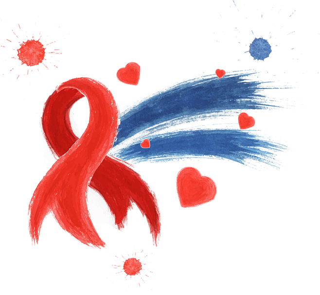 艾滋标志艾滋宣传疾病预防预防接种预防传染病艾滋世界艾滋病日艾滋病