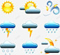 天气预报图标 页面网页 平面电商 创意素材
