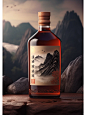 中式酒包装 古典场景拍摄