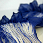 shibori pleating technique--i'm now obsessed with making a pleated skirt: 