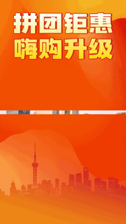 地产服务冬季拼团买房限时购房折扣视频边框