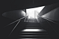black urban stairs underground