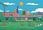 people illustration artwork collage art Editorial Illustration city illustration City Life