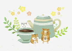 趴在咖啡杯上的鼹鼠高清素材 创意 卡通 咖啡杯 商务 彩色 手绘 瓜子 简约 茶壶 鼹鼠 元素 免抠png 设计图片 免费下载 页面网页 平面电商 创意素材
