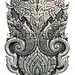 Decorative Art of Lanna Thai. Engraving of the silver value. - stock photo@北坤人素材