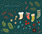 Christmas clipart, Christmas graphics, Winter clipart.