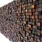 colored and burnt wood