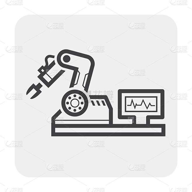 制造机器人图标素材-花瓣网