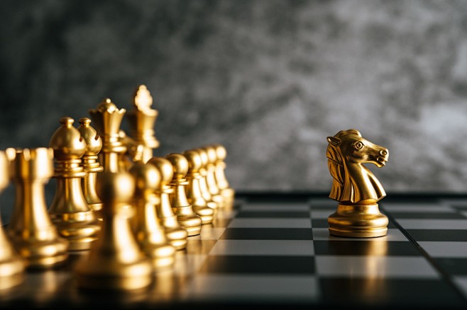 质感金色国际象棋封面大图