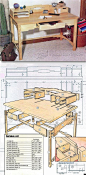 Santa Fe Style Desk Plans - Furniture Plans and Projects | WoodArchivist.com