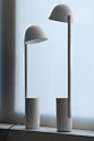 Lampalumina by Bouroullec Brothers: Tête à tête : )  Made of industrial ceramic. #Lamp #Bouroullec_Brothers