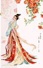 唐妆古风女插画_官官an__插画师作品_涂鸦王国gracg.com